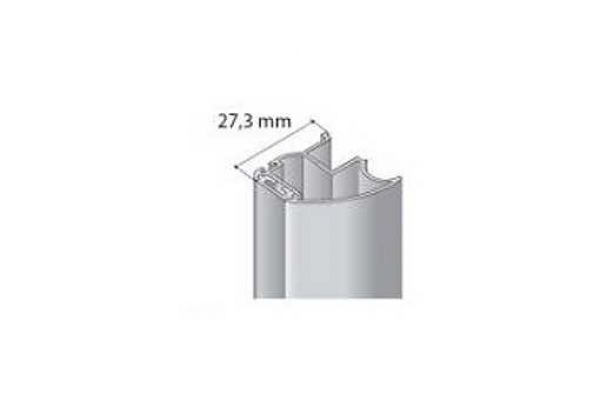 Profil boční S17  2.70m  stříbrný  elox bez krycího profilu /17D1MS1727/