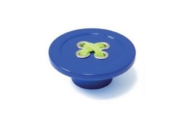 Plastová knopka SIRO Průměr: 58 mm, Výška: 23 mm, Povrch: modrý