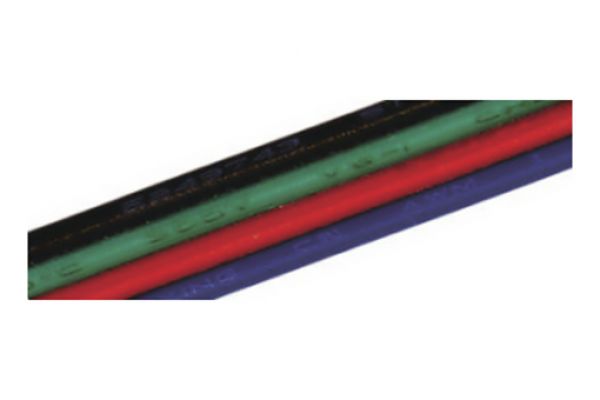 Kabel RGB plochý 4x0,15mm2, metráž   (3205071609)