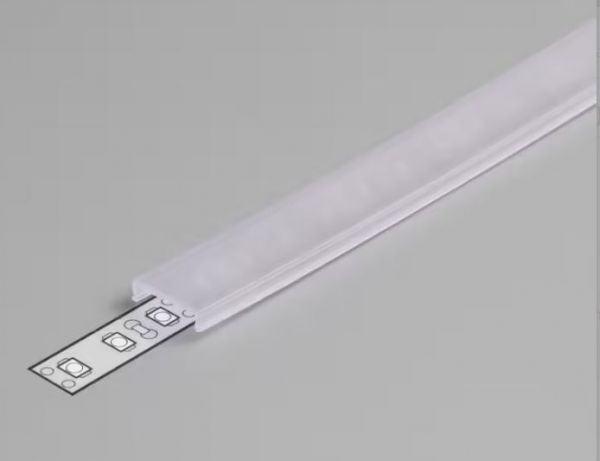 Lišta pro LED krycí KLIP PP1/PP2/PP3  JEMNĚ MATNÁ 3m UV  11,12,60,45 D   (C)