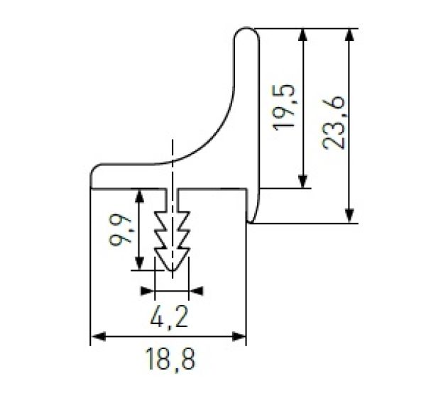 UK20 Ral Profil NARÁŽECÍ  1UD1UK200X