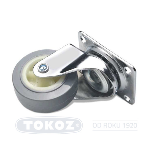 Kolečko otočné s gumou tokoz o 50 mm