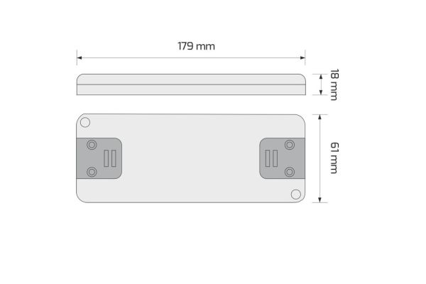 TRA-24-F-60W-T-03 Plochý napájecí zdroj FLAT pro LED 24V DC 60W