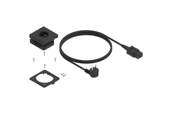 ESS.B01EB.2 Typ E zásuvka pro dno LBX a MOV o tloušťce 12-32 mm vč. napájecího kabelu AMPEROS AC.