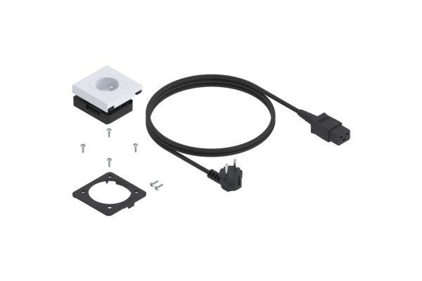 ESS.B01EB.2 E zásuvka pro dno LBX a MOV o tloušťce 12-32 mm vč. napájecího kabelu AMPEROS AC.