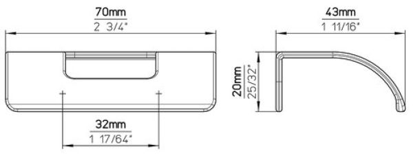 2646-70 PB12  Úchytka